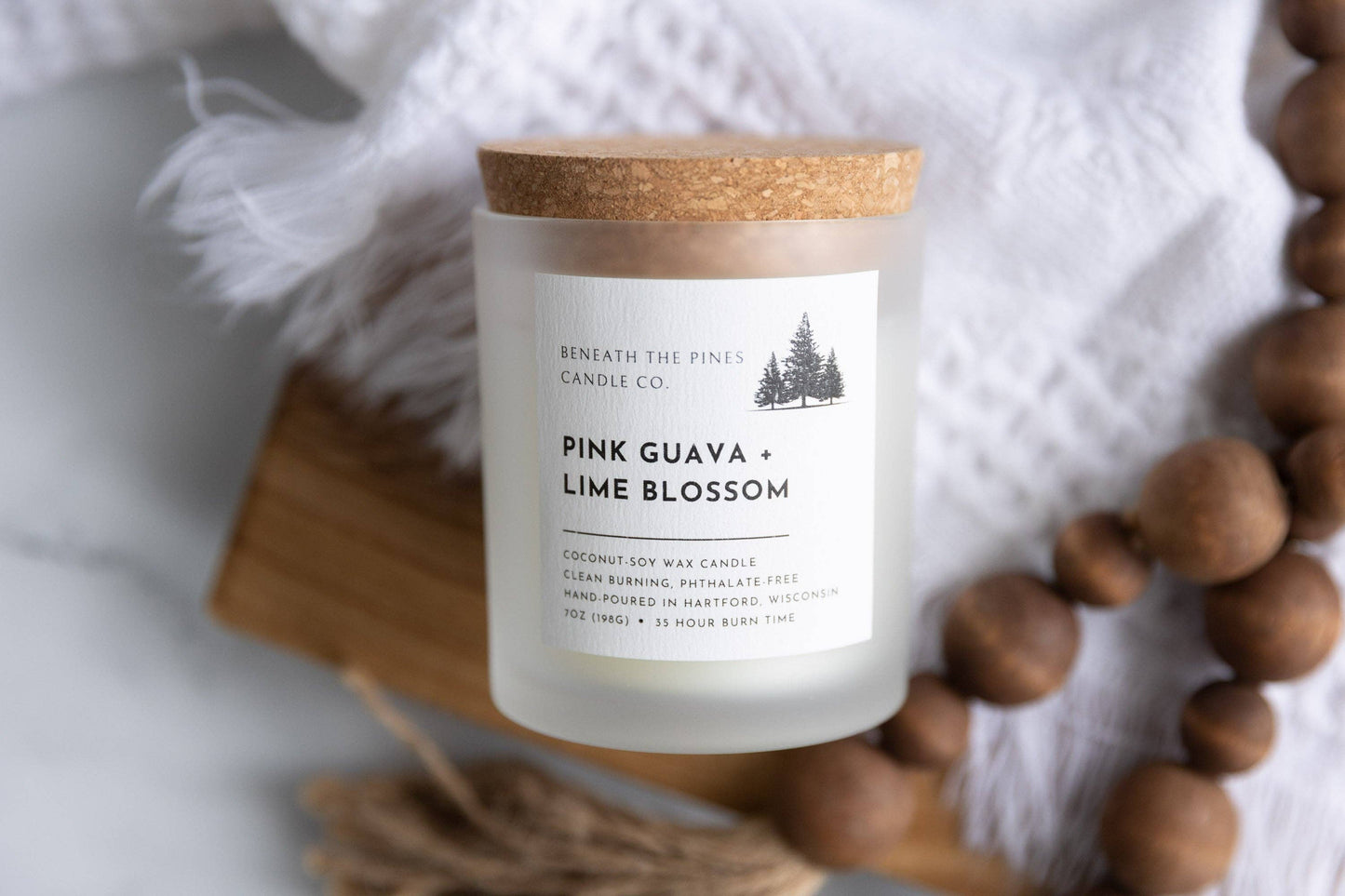 Beneath The Pines Candle Co. - Pink Guava + Lime Blossom