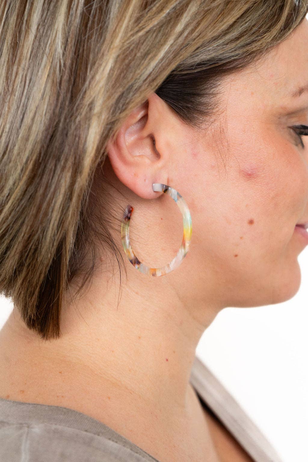 Spiffy & Splendid - Cameron Hoops - Multicolor // Gift, Earrings, Jewelry