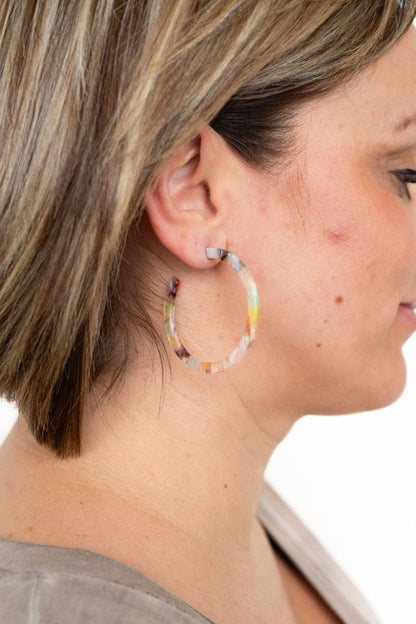 Spiffy & Splendid - Cameron Hoops - Multicolor // Gift, Earrings, Jewelry