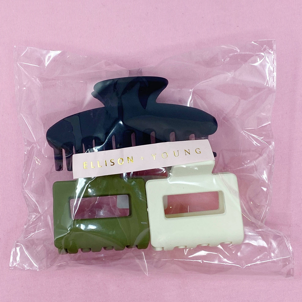 Ellison+Young - Matte Muted Hair Claw Set