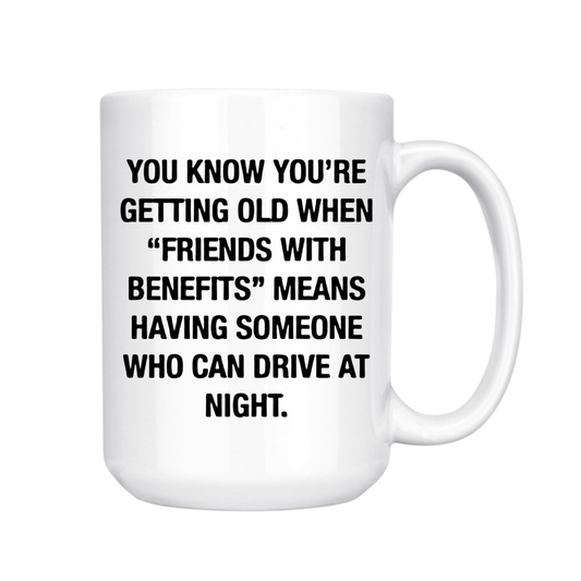 dkhandmade - YOU KNOW YOU'RE GETTING OLD 15oz MUG