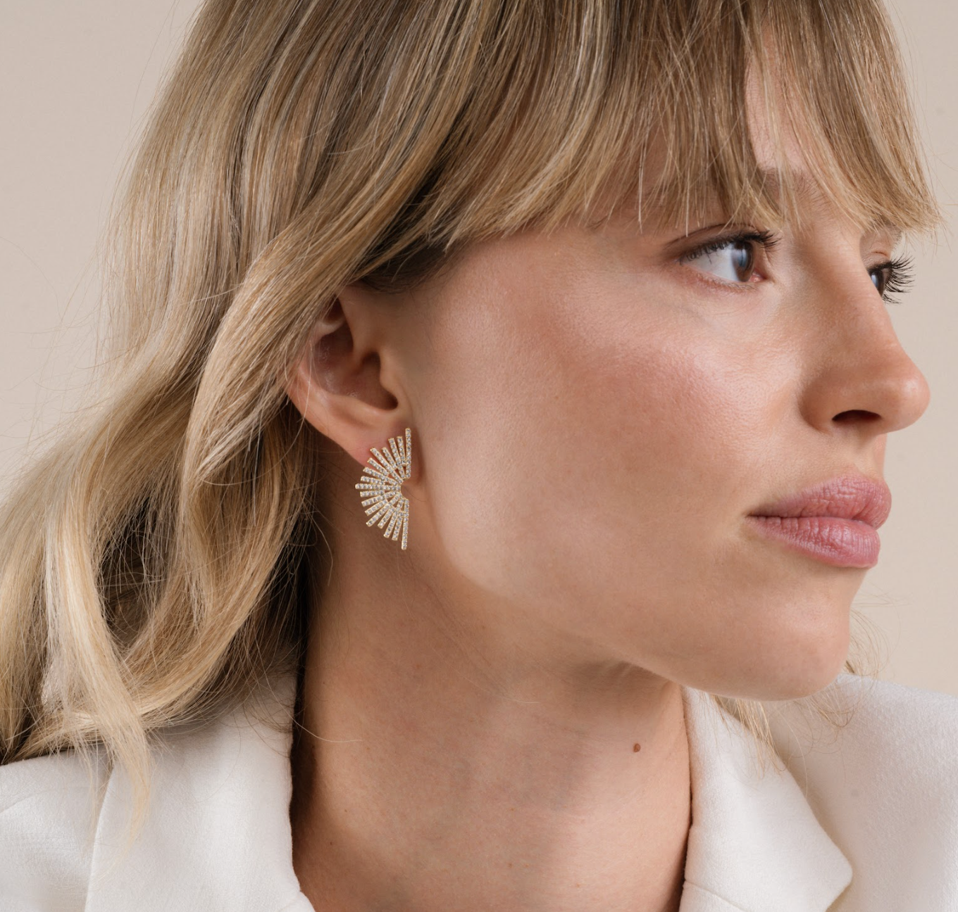 JaxKelly - Celestial - Sunburst - Gold Earrings