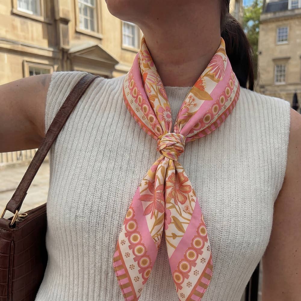 Anarchy Street - Assorted Flower Print Square Bandana Scarf