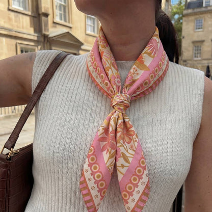 Anarchy Street - Assorted Flower Print Square Bandana Scarf