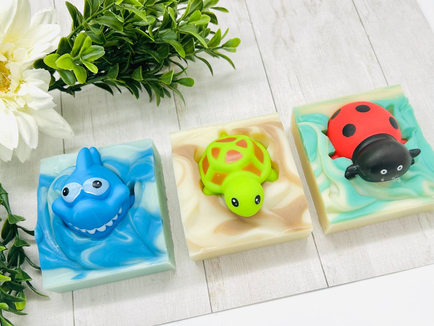 SARATOGA NATURAL BODY CARE LLC - Turtle Handmade Soap Bar for Kids VEGAN COLD PROCESS