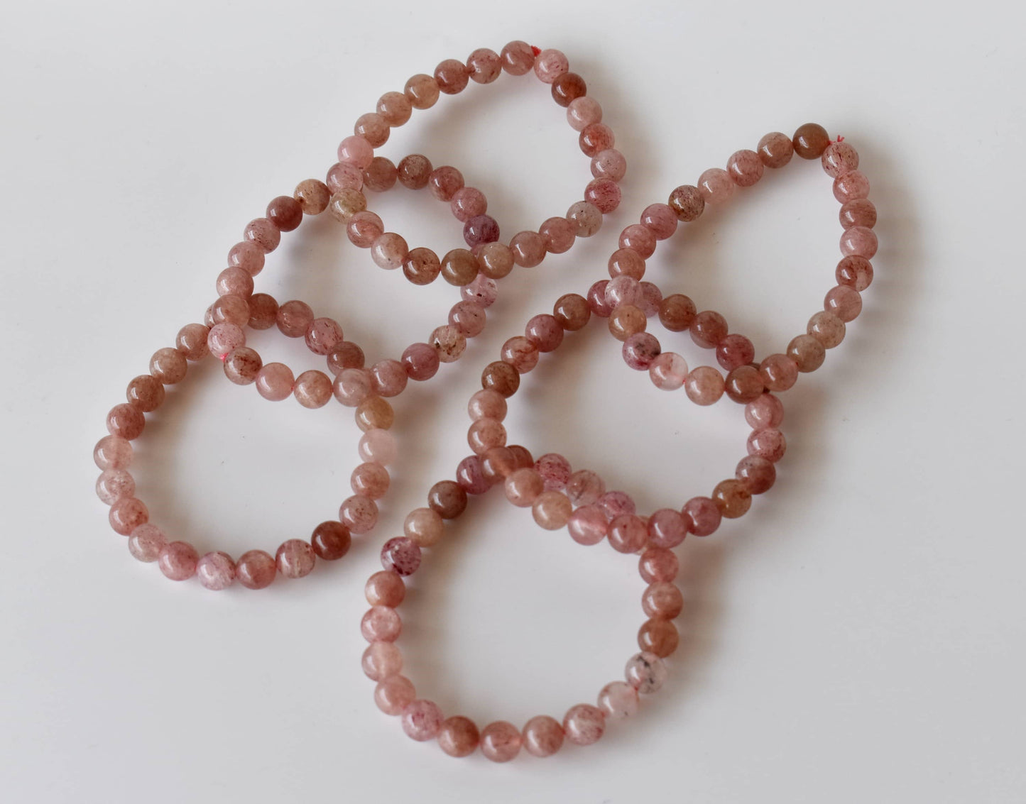 Soothing Crystals - Strawberry Quartz Bracelet (Enhancing and Intuition )
