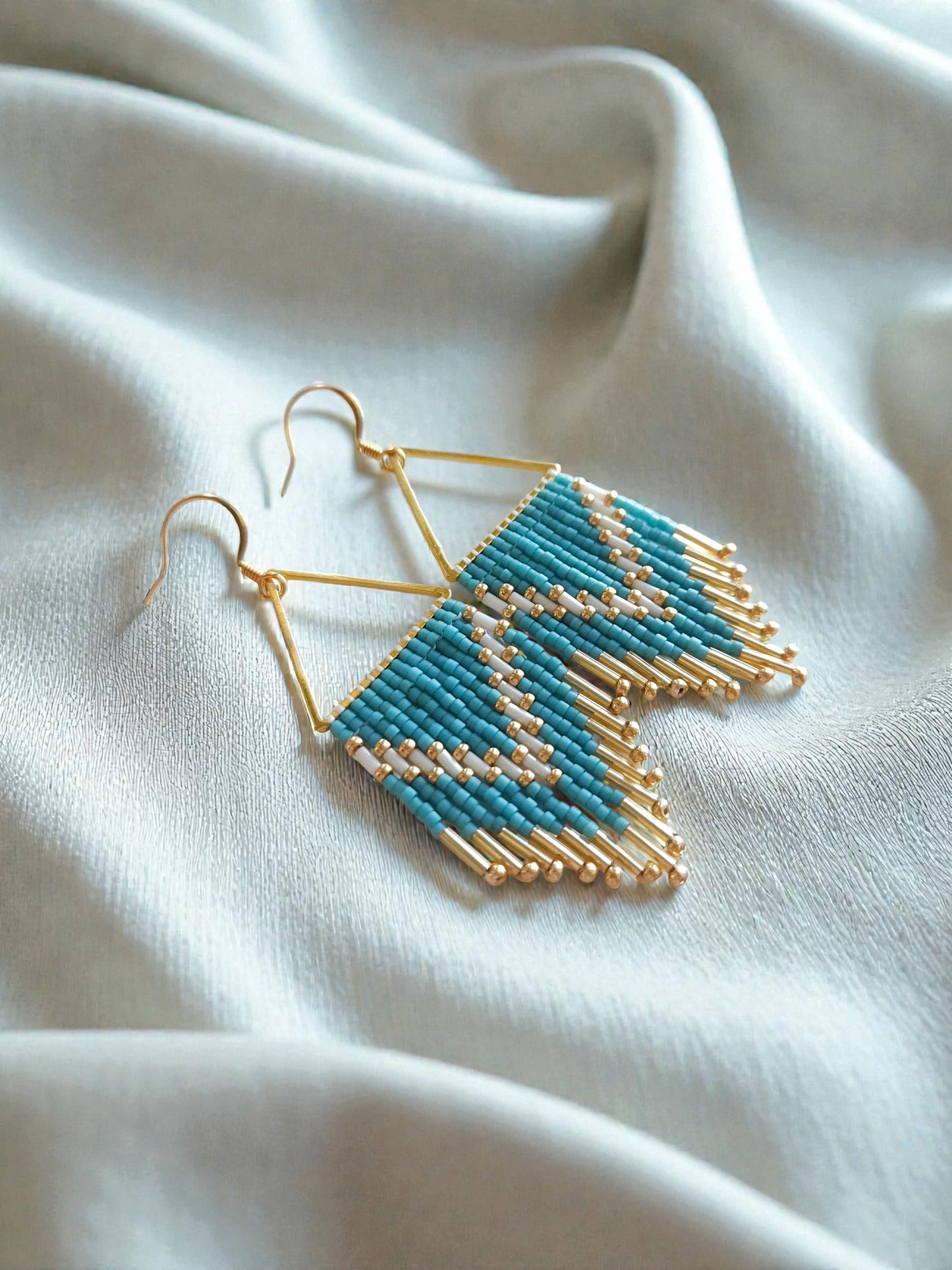 Mountain Sun Creations - Millie - Triangle Fringe Earrings