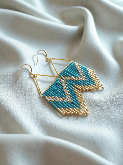 Mountain Sun Creations - Millie - Triangle Fringe Earrings