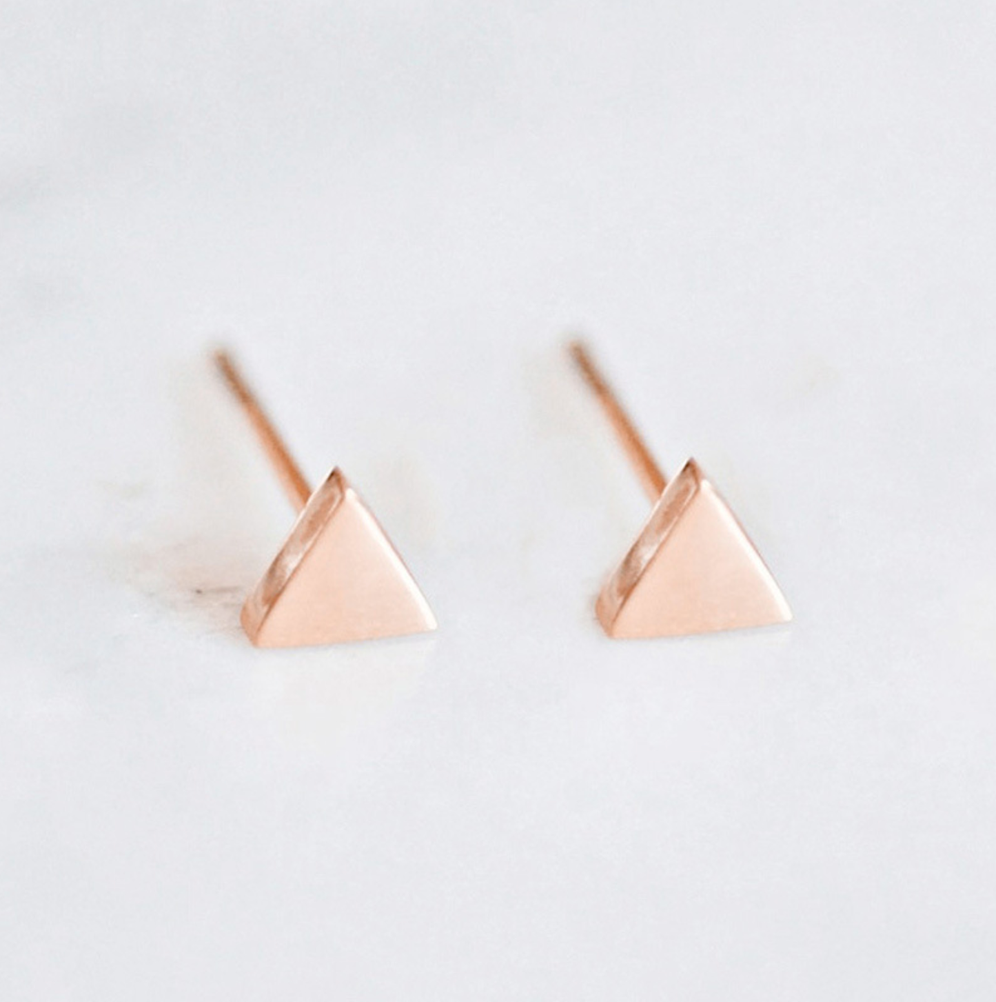Melange Blanc - Alexandra triangle stud earring, triangle earring
