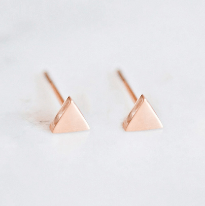 Melange Blanc - Alexandra triangle stud earring, triangle earring
