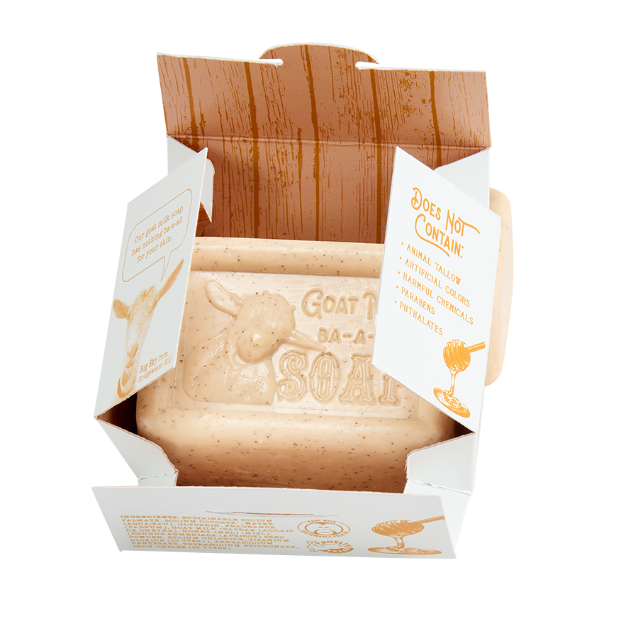 San Francisco Soap / Man Bar Soap - Honey Goat Milk 5oz pressed bar soap