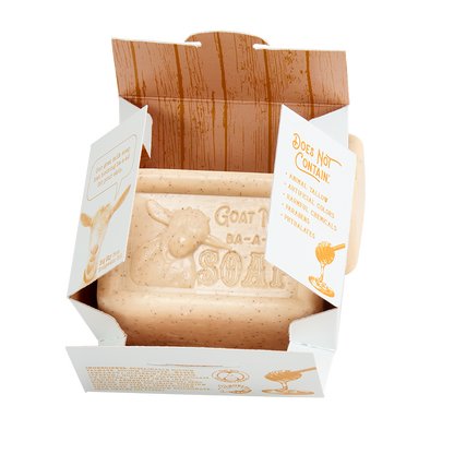San Francisco Soap / Man Bar Soap - Honey Goat Milk 5oz pressed bar soap
