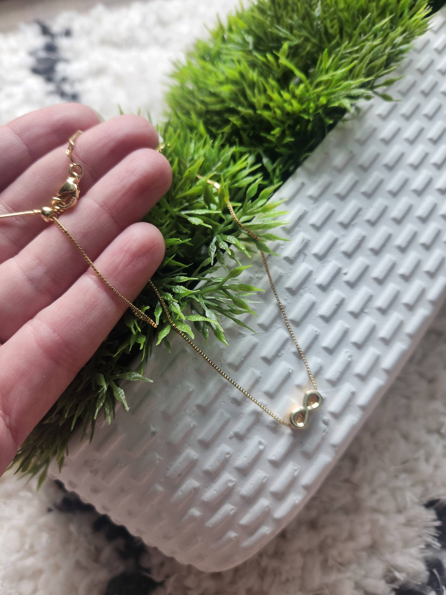 Twig & Rue boutique - Infinity charm gold necklace