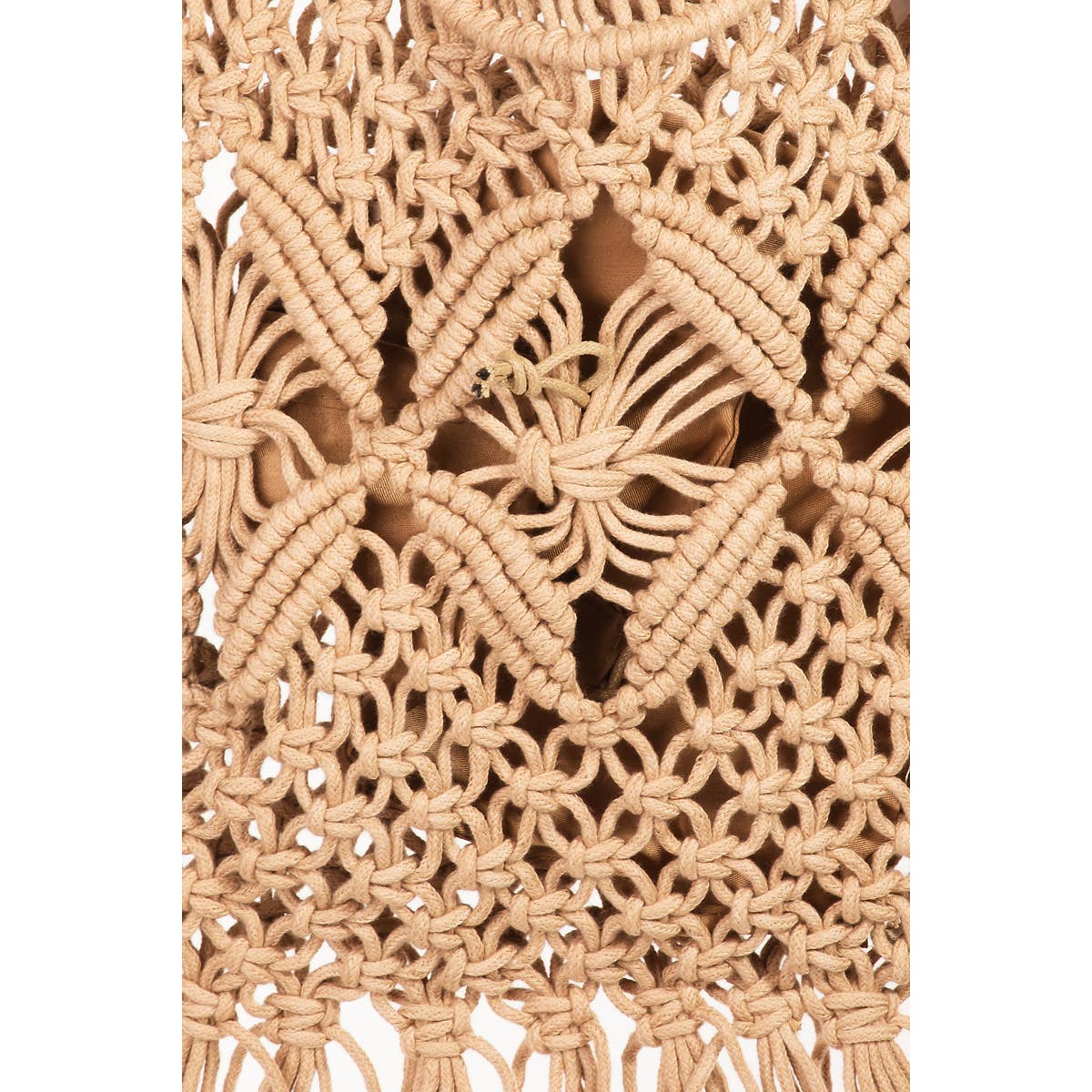 Collections by Fame Accessories - Intricate Woven Pattern Tote Bag