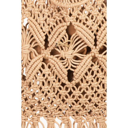 Collections by Fame Accessories - Intricate Woven Pattern Tote Bag