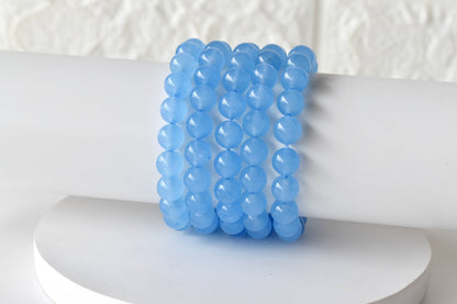 Soothing Crystals - Chalcedony Bracelet (Communication and Peace Of Mind )