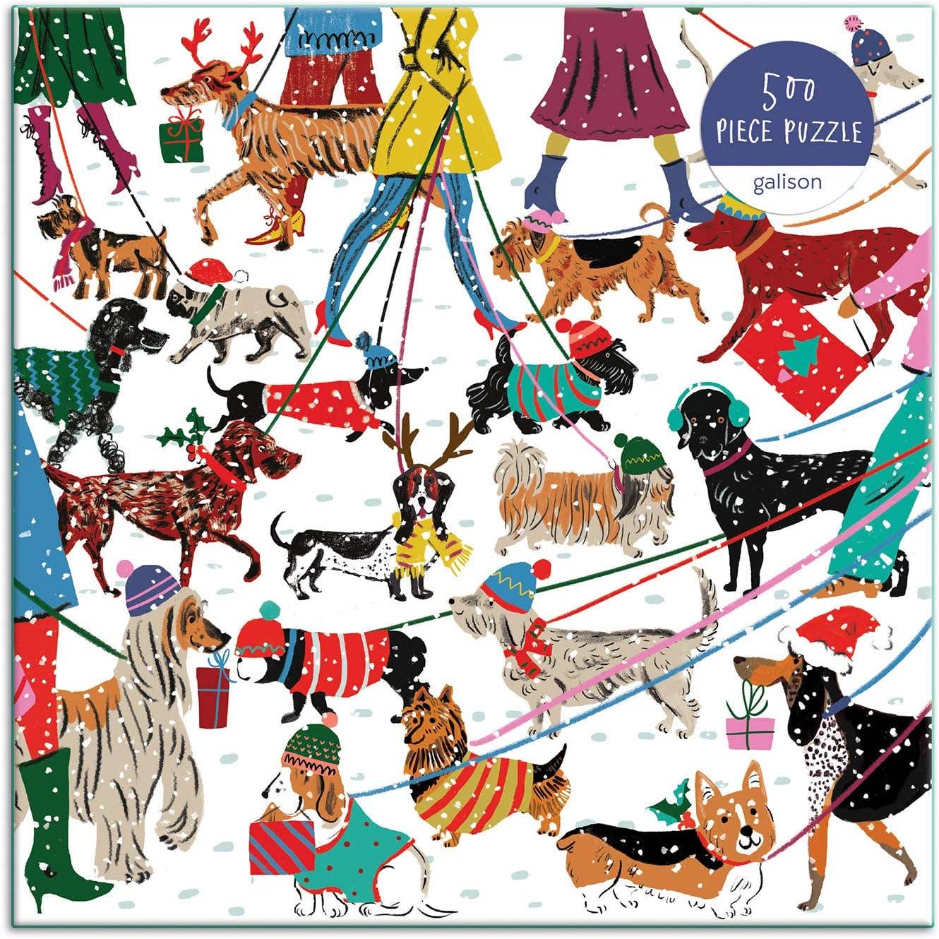 Chronicle Books - Winter Dogs 500 Piece Puzzle