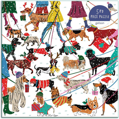 Chronicle Books - Winter Dogs 500 Piece Puzzle