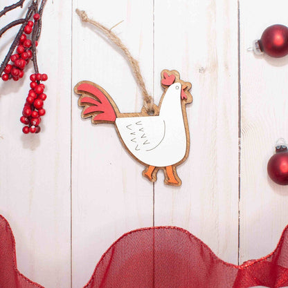 The Little Ornament Shop - Chicken Christmas Ornament
