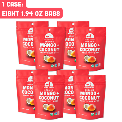 Mavuno Harvest Organics - Organic Mango + Coconut Fruit Bites, 8-pack case