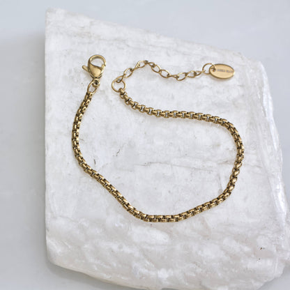 Mesa Blue - Box Chain Bracelet - Waterproof