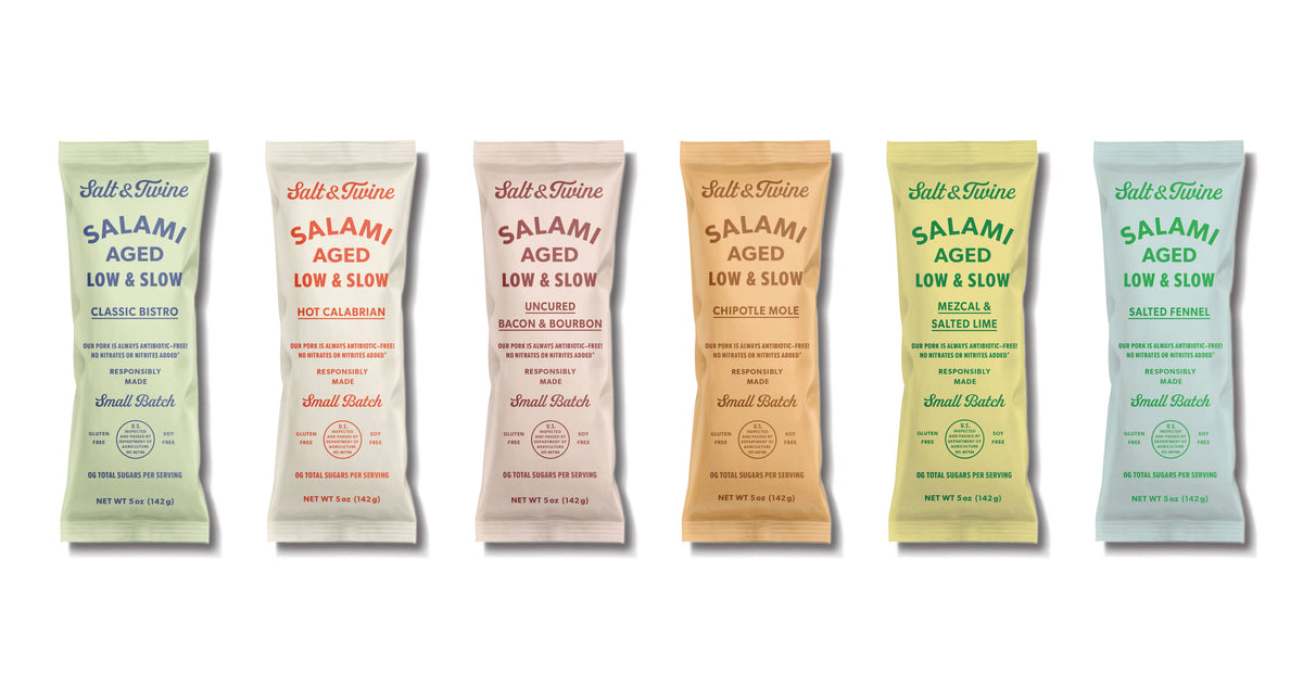 Salt & Twine by New England Charcuterie - Salted Fennel Salami Chubs