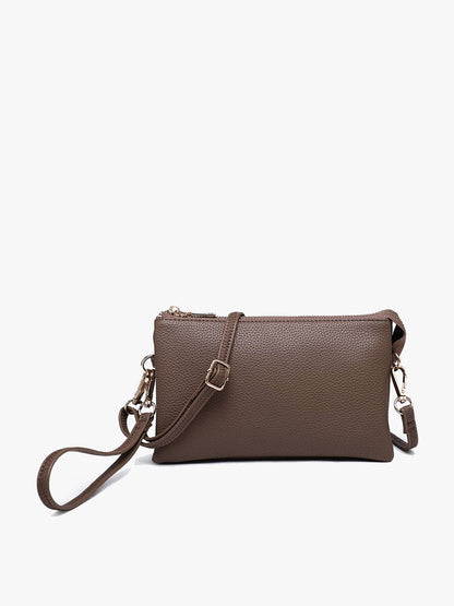Jen & Co. - Riley Monogrammable 3 Compartment Crossbody/Wristlet | M013