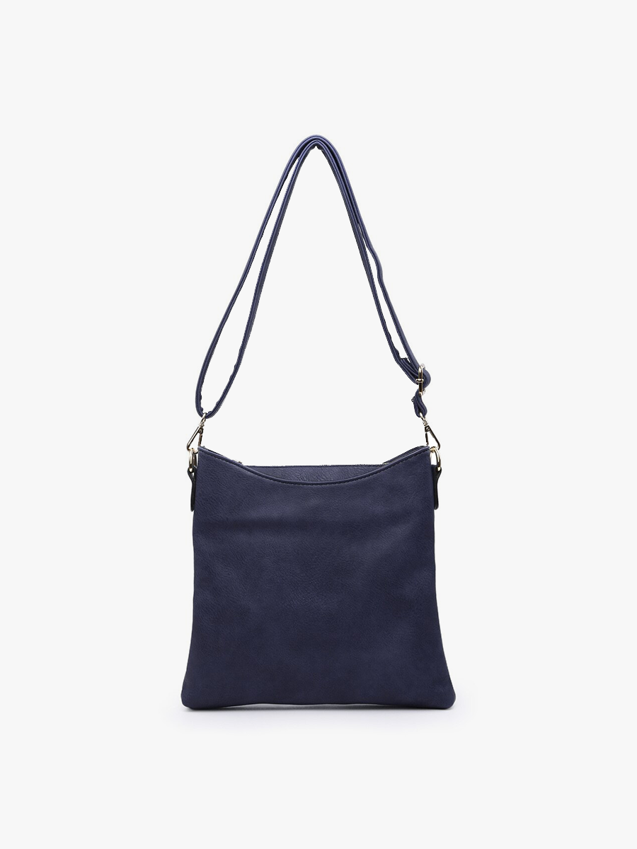 Jen & Co. - Emma 3 Compartment Crossbody w/ Snap Closure | M1765