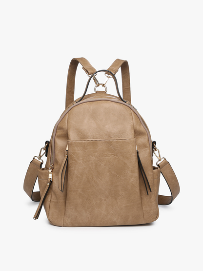 Jen & Co. - BP2280 Lillia Convertible Backpack w/ Long Strap