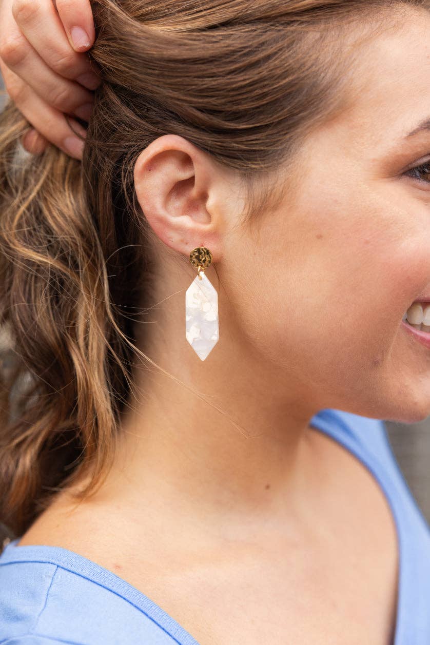 Spiffy & Splendid - Gemma Earrings - Breezy White // Spring, Summer, Mother's Day