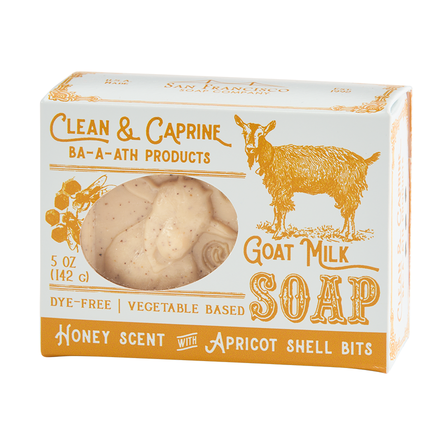 San Francisco Soap / Man Bar Soap - Honey Goat Milk 5oz pressed bar soap