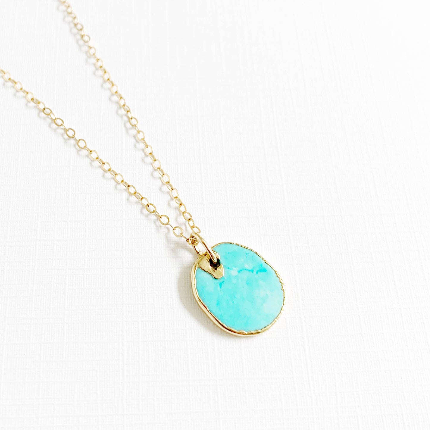 True by Kristy Jewelry - Free Spirit Turquoise Necklace Gold Filled