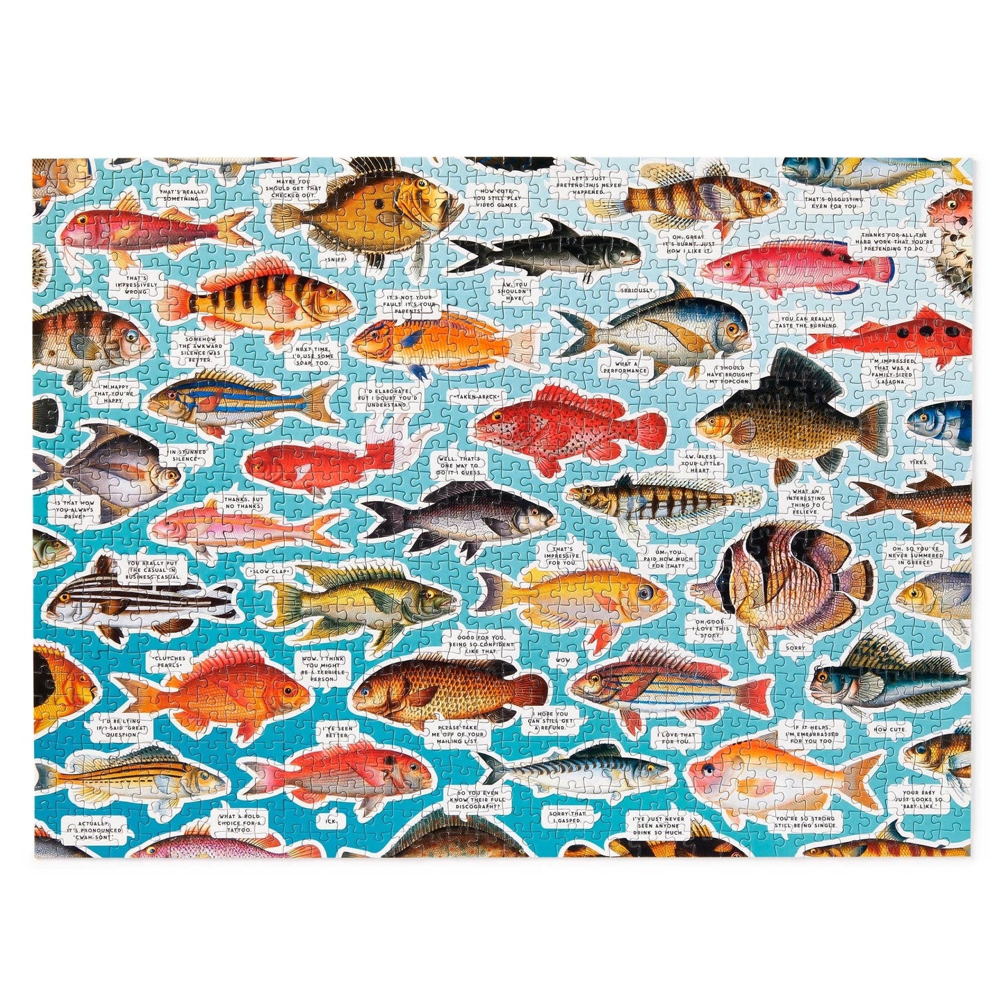 Chronicle Books - Brass Monkey Judgy Fish 1000 Piece Puzzle