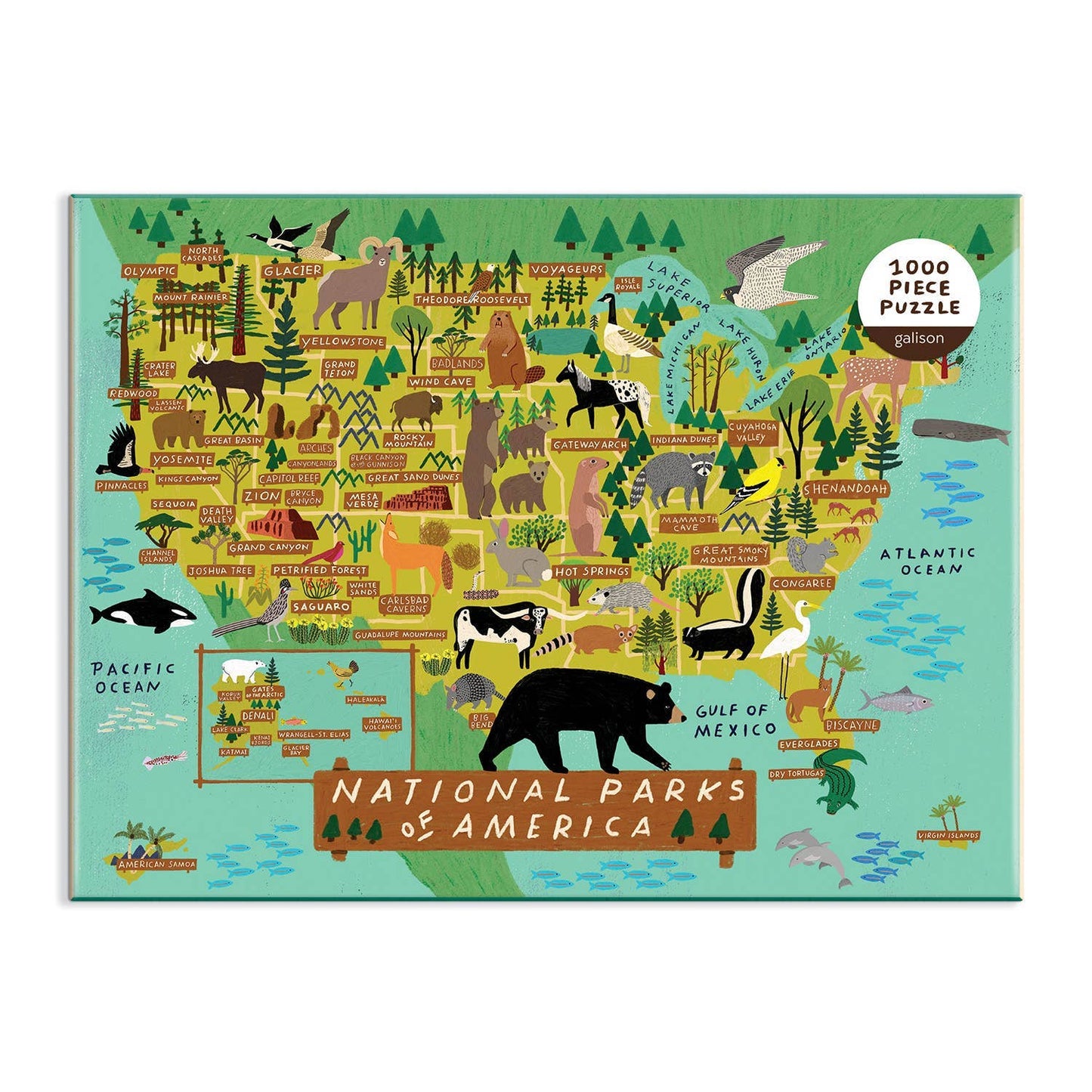 Chronicle Books - National Parks of America 1000 Piece Puzzle
