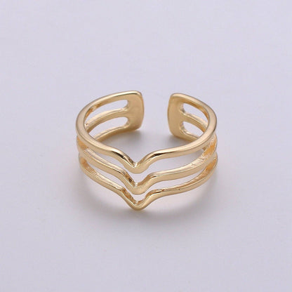 Aim Eternal - Dainty stacking rings, minimal gold ring set, stacking ring set, Boho Chic Jewelry, Knuckle Ring Set ,minimalist stacking rings, Midi Rings R146