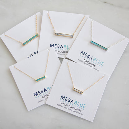 Mesa Blue - Mini Turquoise Bar Necklace
