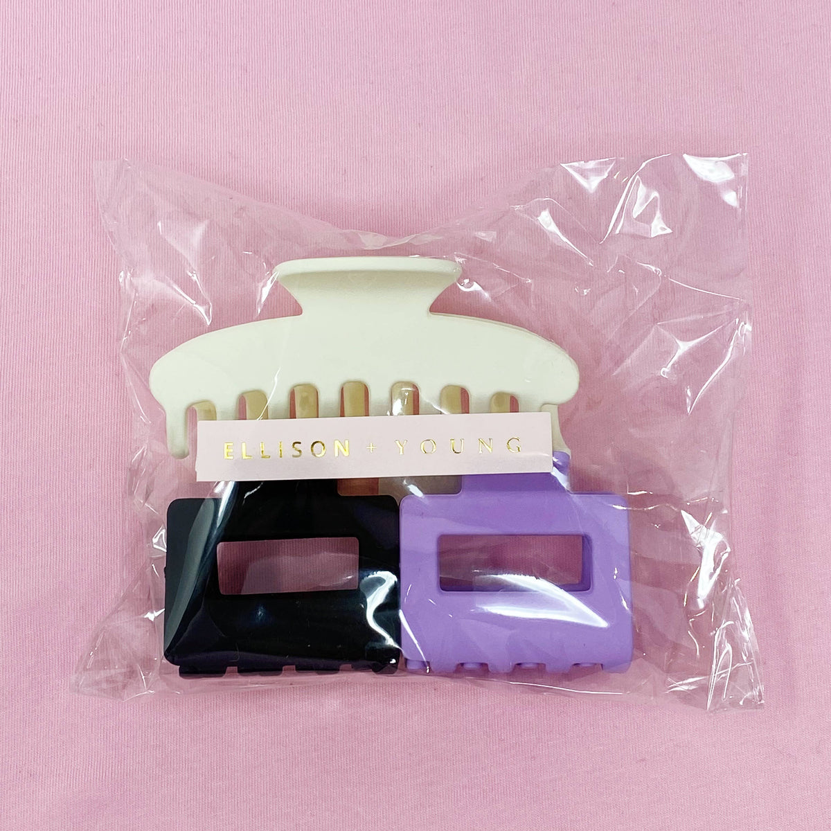 Ellison+Young - Matte Muted Hair Claw Set
