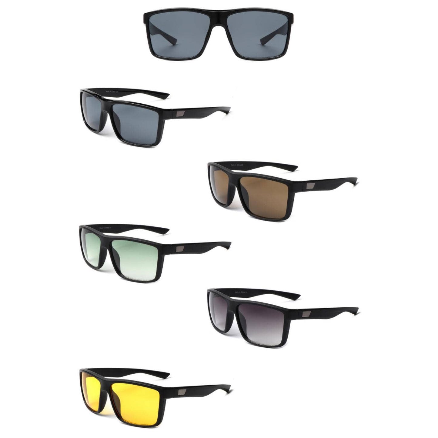 Cramilo Eyewear - Rectangle Bold Men Sport Sunglasses