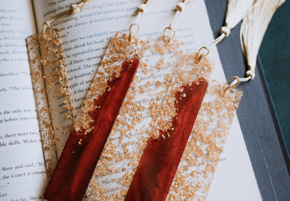 Dège Creative - Red & Gold Bookmark