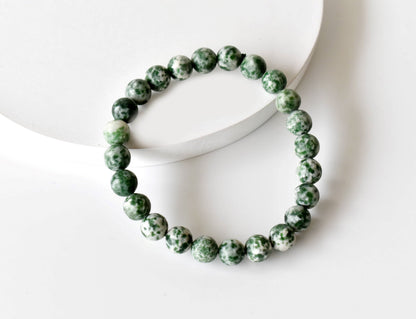Soothing Crystals - Green Spot Jasper Bracelet (Passion and Creativity)